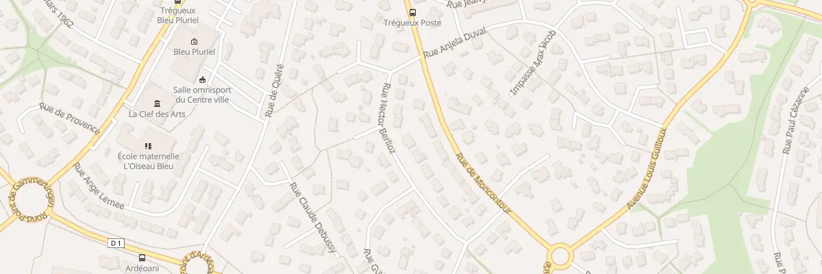 Plan du 16 Rue Hector Berlioz à Trégueux