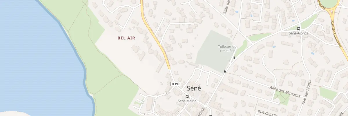 Plan du 10 Rue de Bel Air à Séné