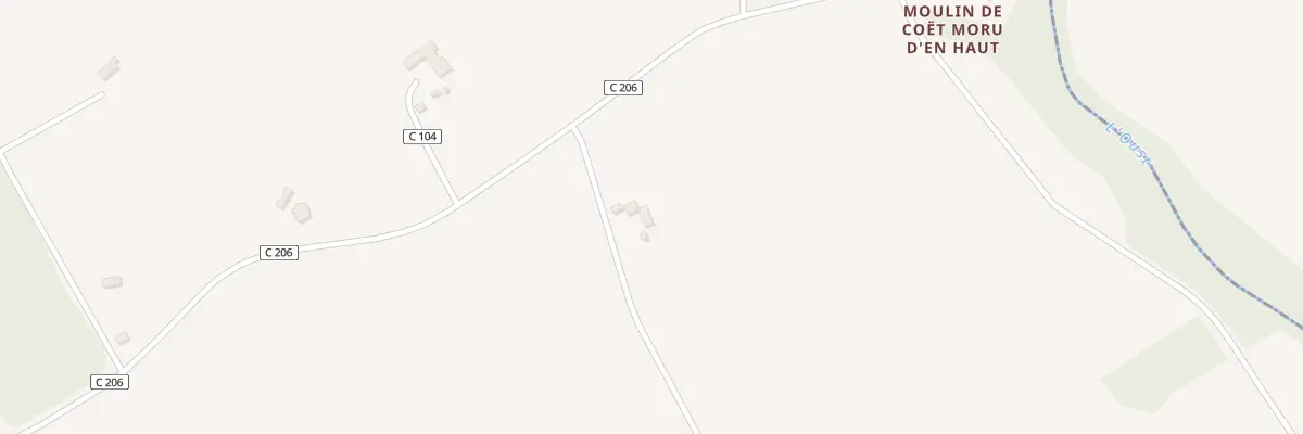 Plan du 17 Coët Moru à Crédin