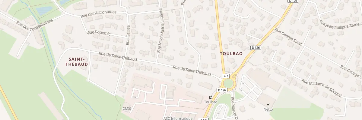 Plan du 6453 Route de Saint-Thebaud à Saint-Avé