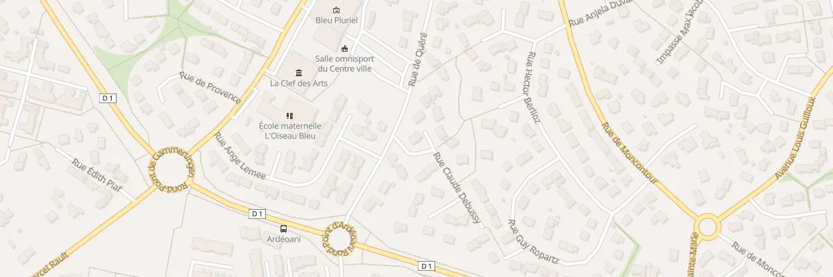 Plan du 1 Rue Claude Debussy à Trégueux