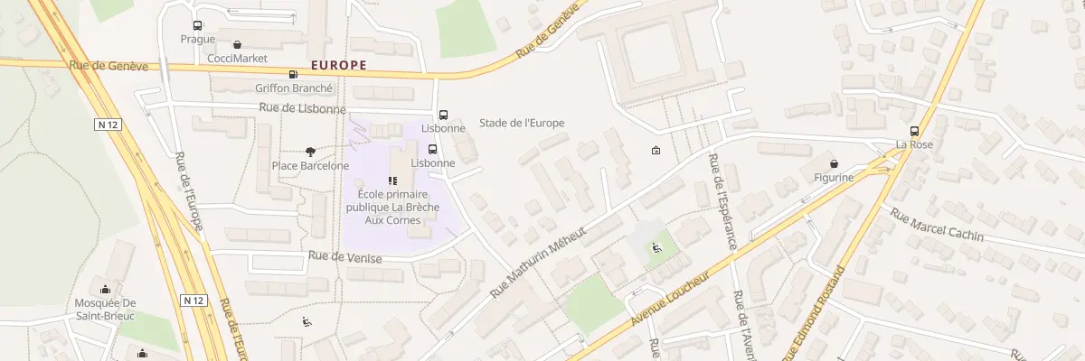 Plan du 45 Rue Mathurin Méheut à Saint-Brieuc