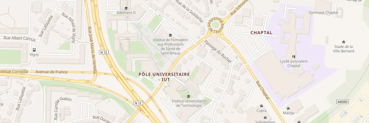 Plan du 26 Rue Henri Wallon à Saint-Brieuc
