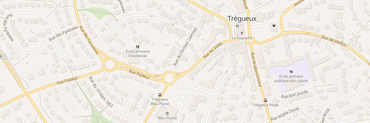 Plan du 13 Rue du Docteur Laennec à Trégueux