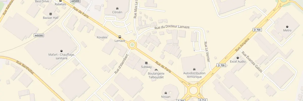 Plan du 55 Rue de Paris à Saint-Brieuc