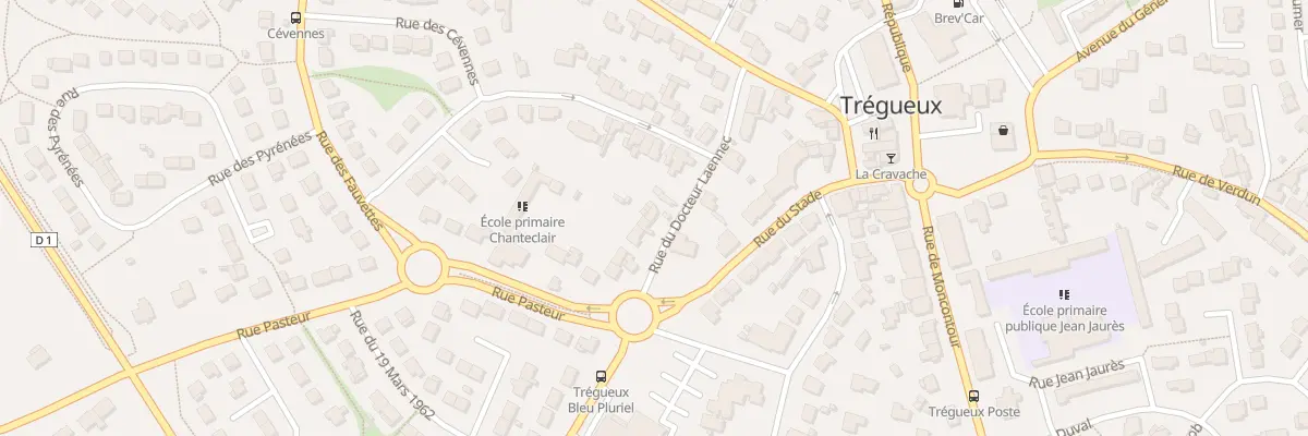 Plan du 10 Rue du Docteur Laennec à Trégueux