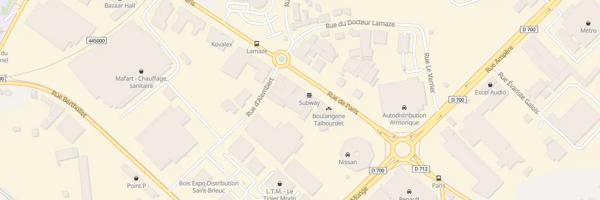 Plan du 56 Rue de Paris à Saint-Brieuc