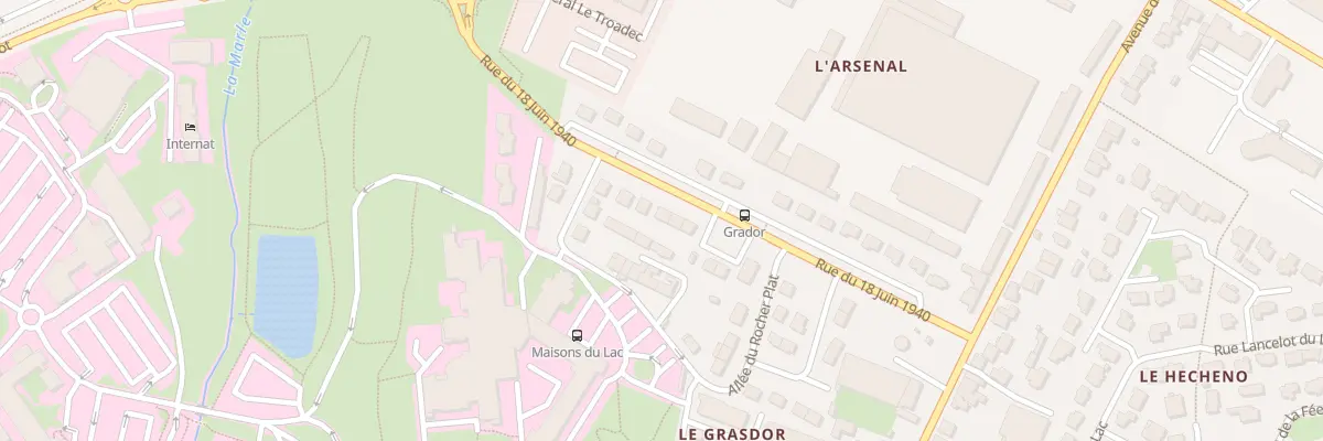Plan du 13 Rue du 18 Juin 1940 à Vannes