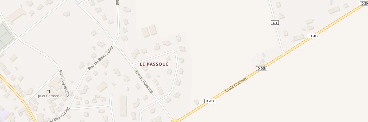 Plan du 16 Res Passoue à Réguiny