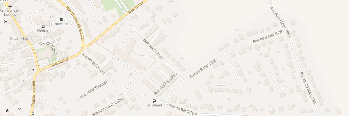 Plan du 6 Rue des Chênes à Plédran