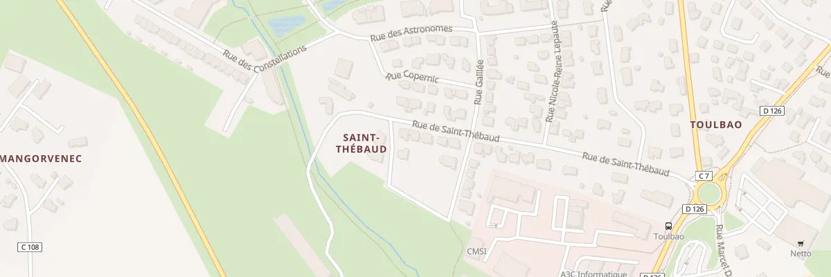 Plan du 25 Chem St Thebaud à Saint-Avé