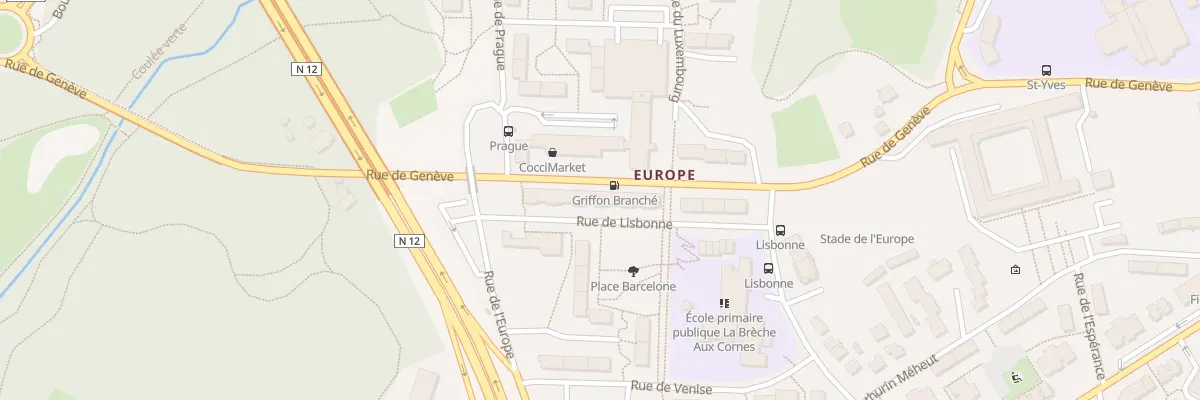 Plan du 6 Rue de Lisbonne à Saint-Brieuc