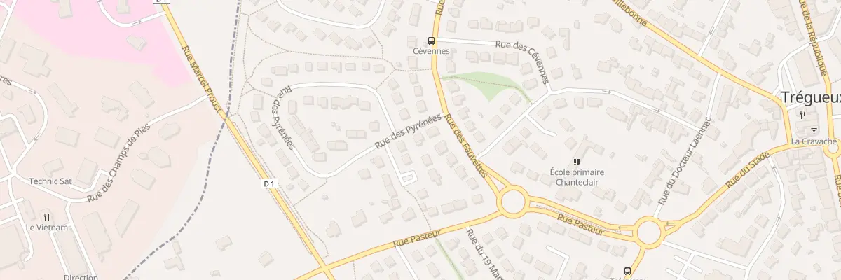 Plan du 60 Rue des Pyrénées à Trégueux