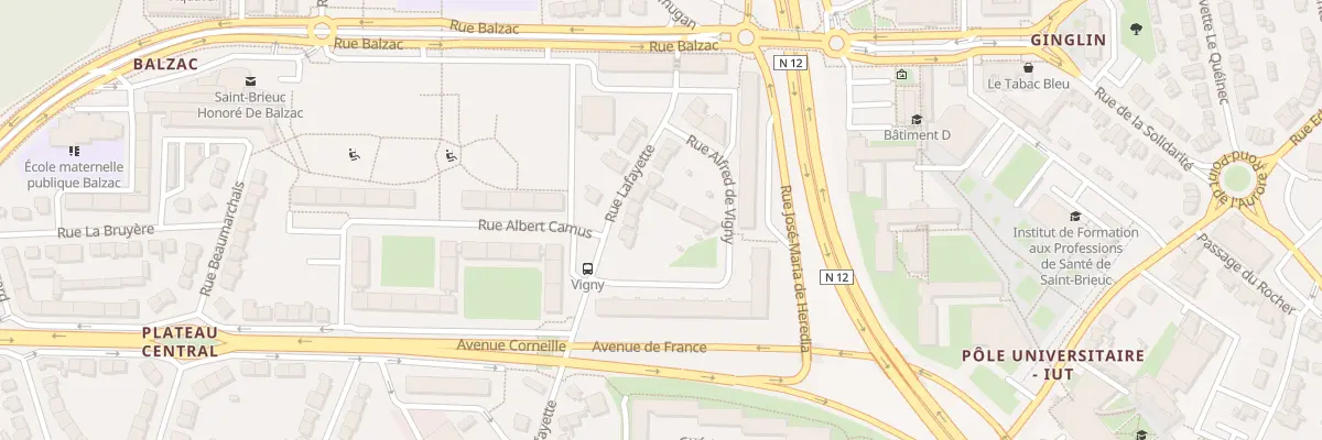 Plan du 110 Rue La Fayette à Saint-Brieuc
