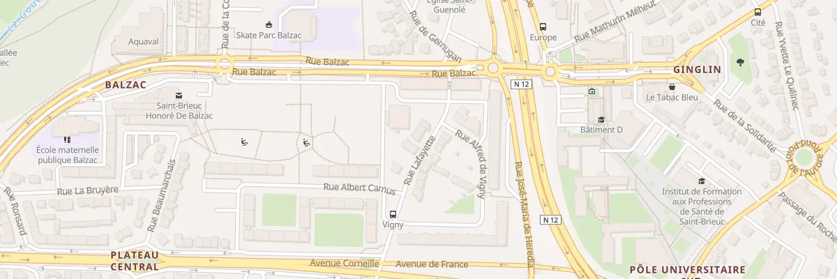 Plan du 125 Rue La Fayette à Saint-Brieuc