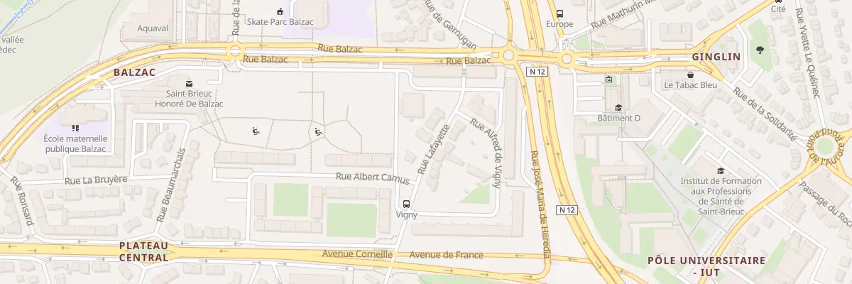 Plan du 123B Rue La Fayette à Saint-Brieuc