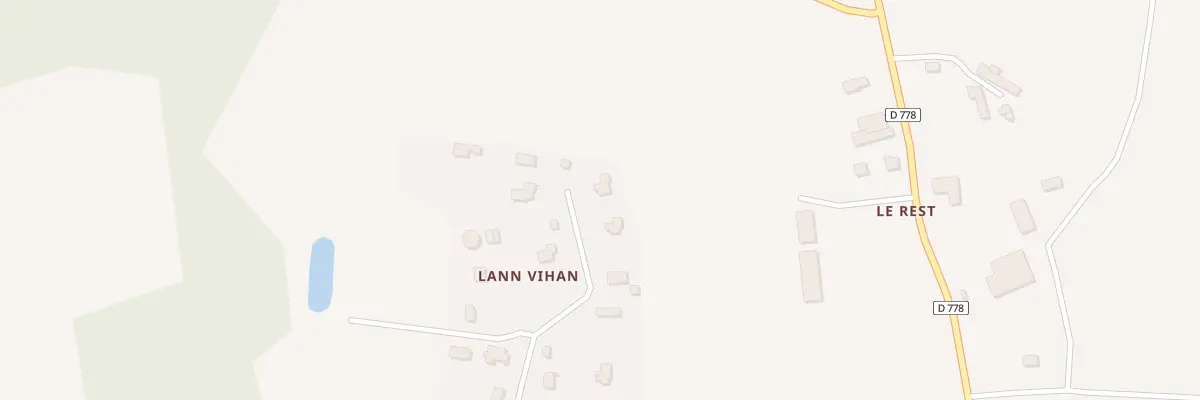 Plan du 20 Lann Vihan à Locqueltas