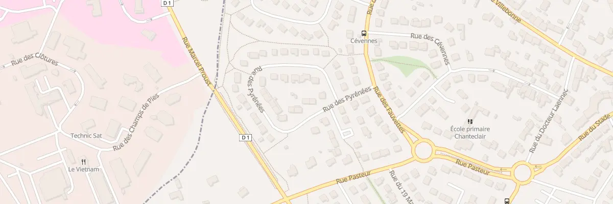Plan du 27 Rue des Pyrénées à Trégueux