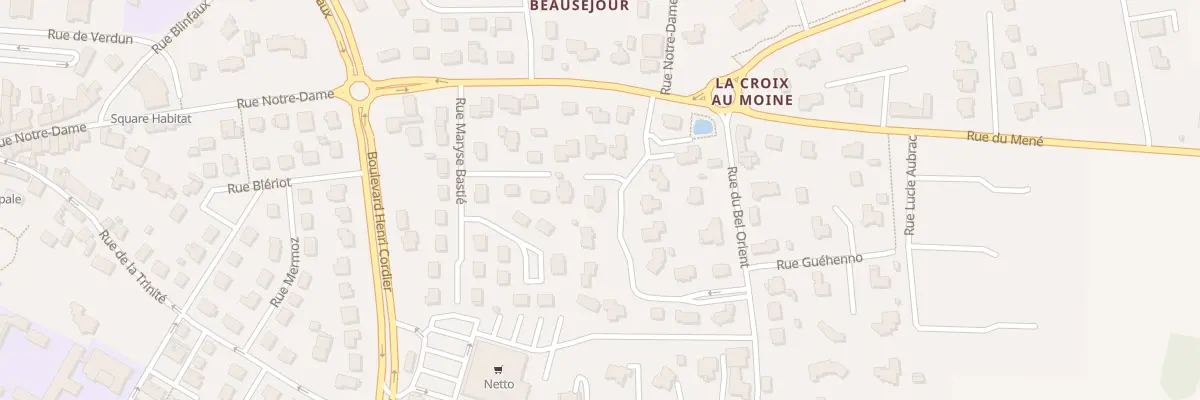 Plan du 12 Rue Jacqueline Auriol à Loudéac