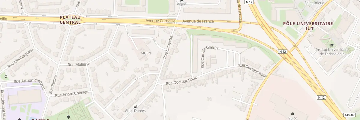 Plan du 88 Rue La Fayette à Saint-Brieuc