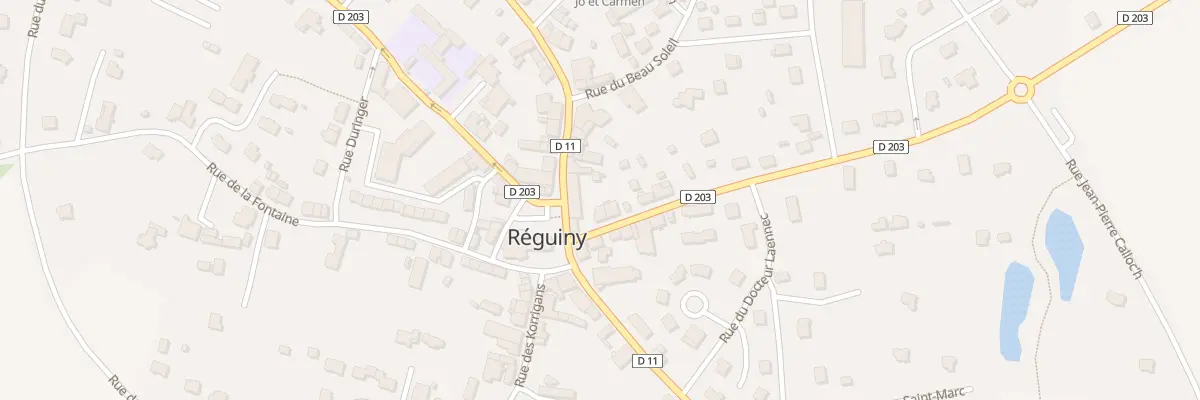 Plan du 3 Rue Lamennais à Réguiny