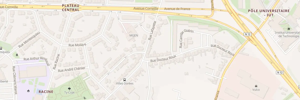 Plan du 82 Rue La Fayette à Saint-Brieuc