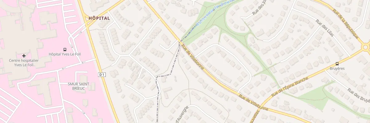 Plan du 77 Rue de Villebonne à Trégueux