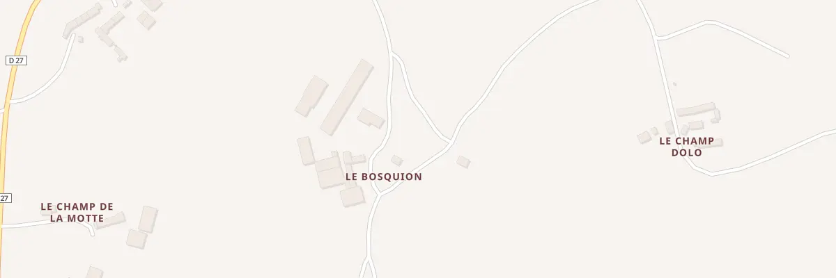 Plan du 5 Le Bosquion à Hénon