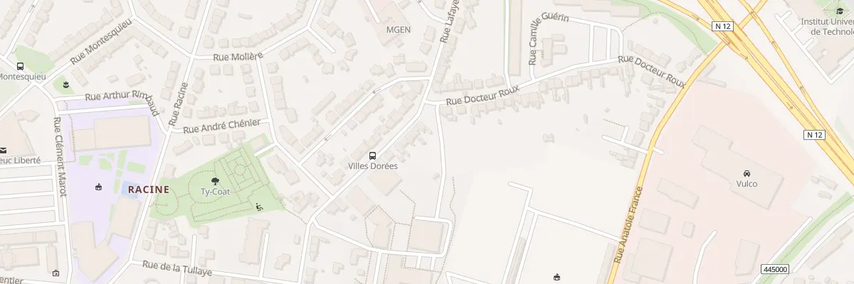 Plan du 72 Rue La Fayette à Saint-Brieuc