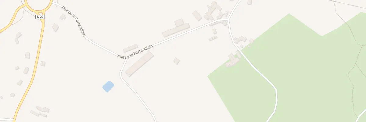 Plan du 27 Rue de la Porte Allain à Trégueux