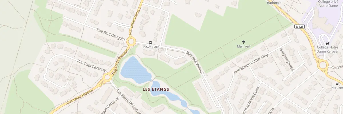 Plan du 21 Rue Paul Vatine à Campénéac