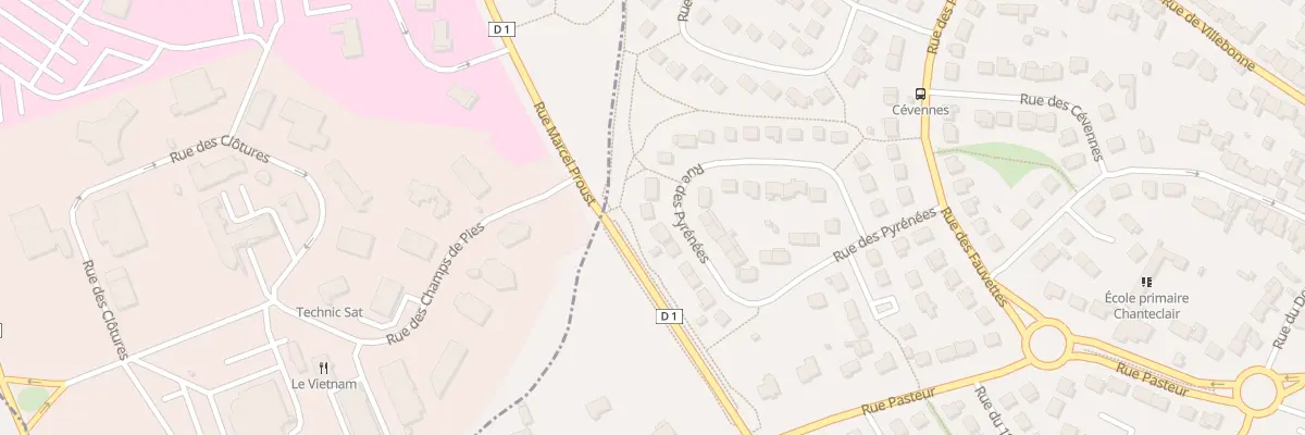 Plan du 28 Rue des Pyrénées à Trégueux