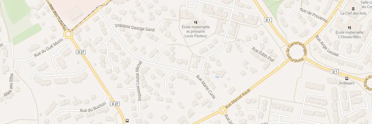 Plan du 23 Rue Marie Curie à Trégueux