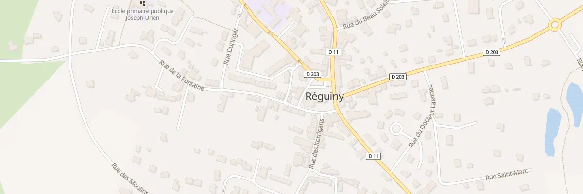 Plan du 5401 Rue de la Fontaine à Réguiny