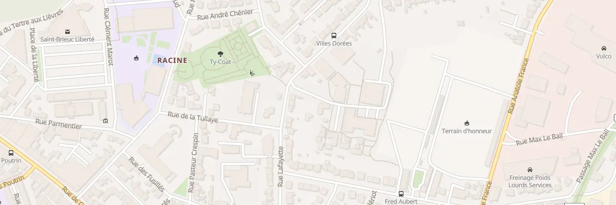 Plan du 46 Rue La Fayette à Saint-Brieuc