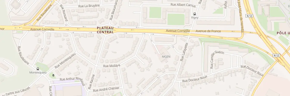 Plan du 34 Rue Molière à Saint-Brieuc