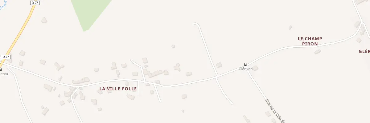 Plan du 5068 La Ville Folle d’En Haut à Plédran