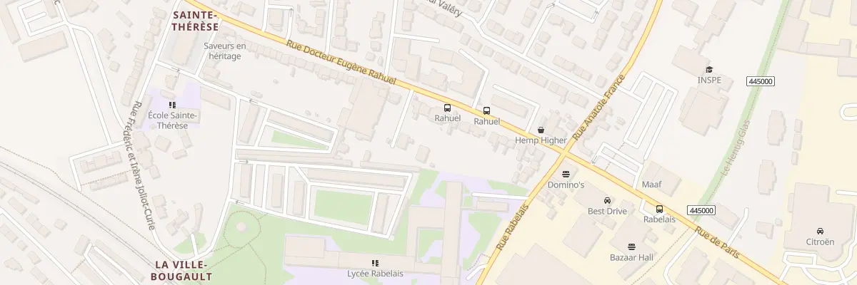 Plan du 58 Rue du Docteur Rahuel à Saint-Brieuc