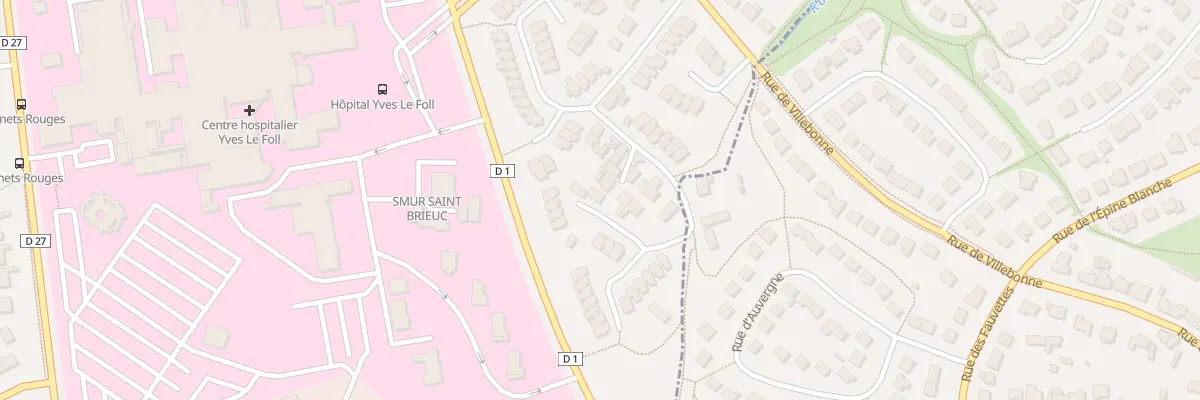 Plan du 22D Rue de La Beauchée à Saint-Brieuc