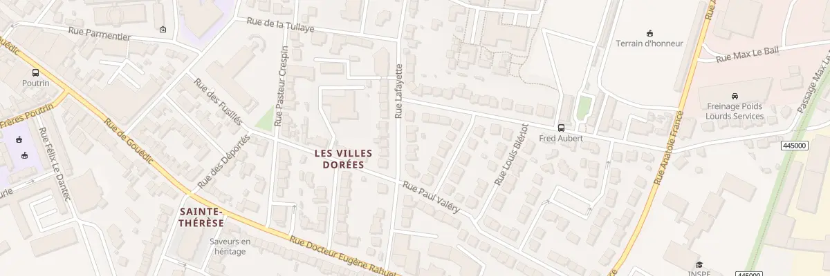 Plan du 20 Rue La Fayette à Saint-Brieuc