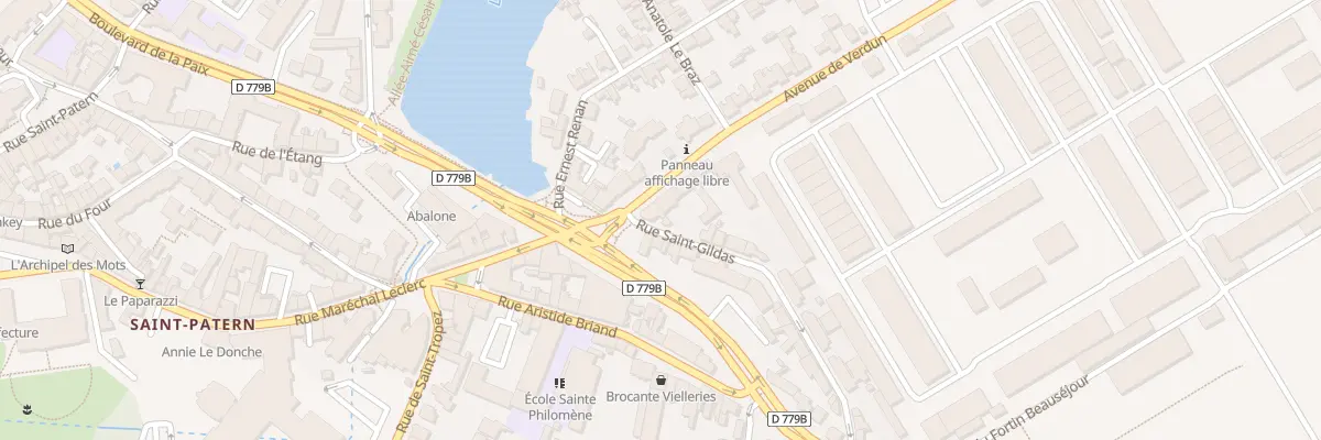 Plan du 1 Rue Saint-Gildas à Vannes