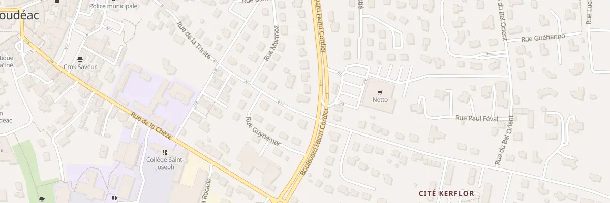 Plan du 33 Rue de la Trinité à Loudéac