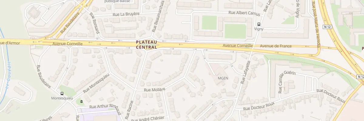 Plan du 41 Rue Molière à Saint-Brieuc