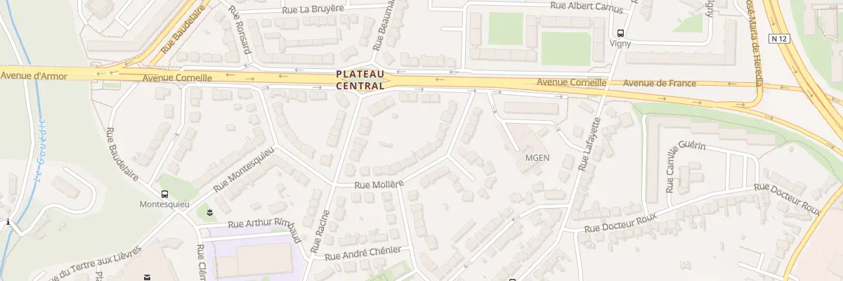 Plan du 33 Rue Molière à Saint-Brieuc