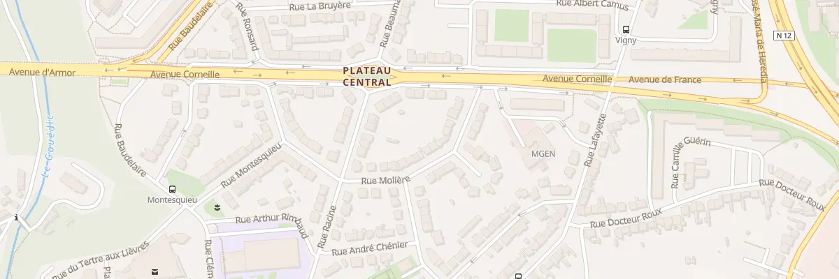 Plan du 31 Rue Molière à Saint-Brieuc