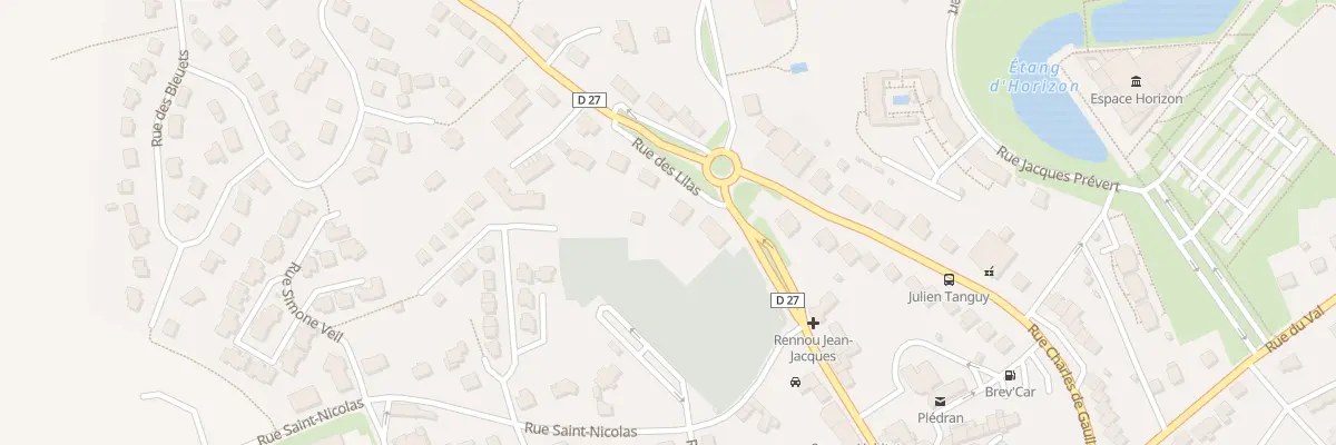 Plan du 3 Rue des Lilas à Plédran