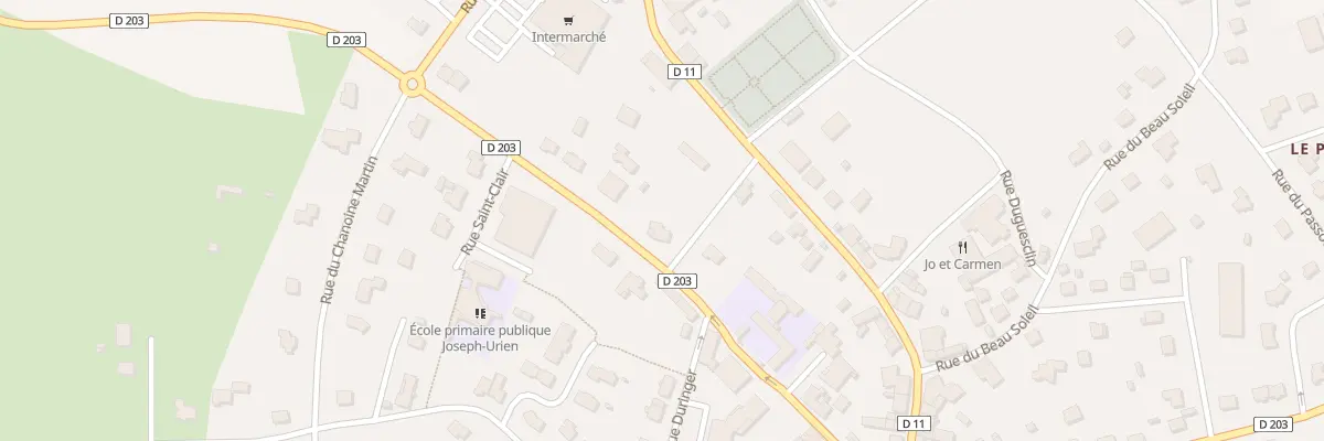 Plan du 1 Rue Lieutenant John Clifford à Réguiny