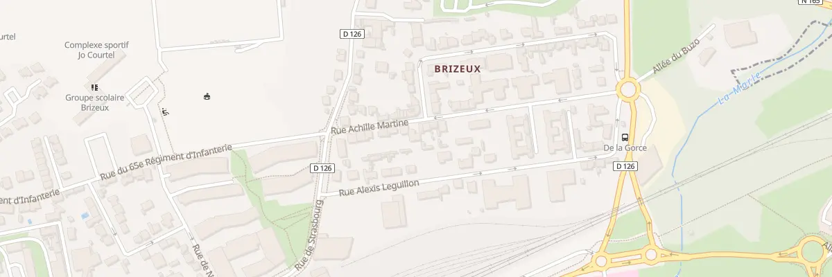 Plan du 16 Rue Achille Martine à Vannes