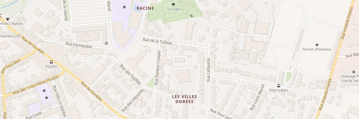 Plan du 39 Rue La Fayette à Saint-Brieuc