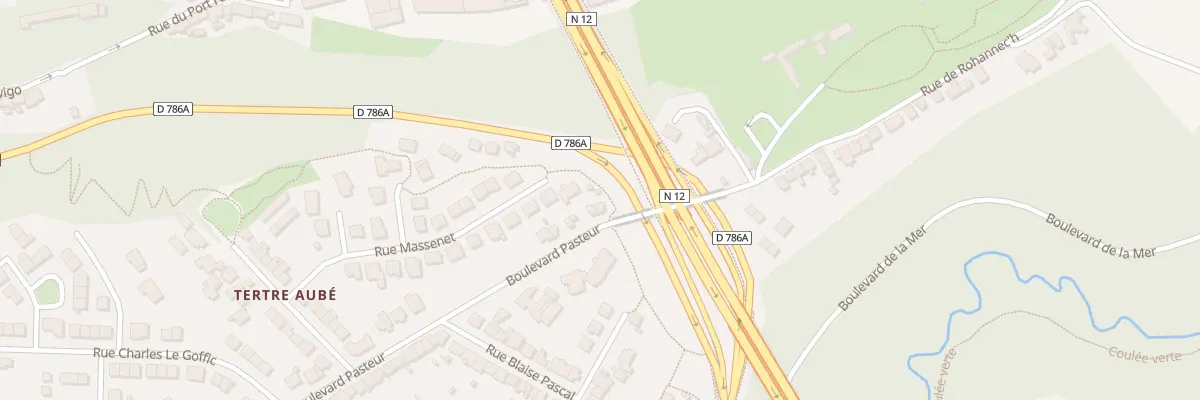 Plan du 95 Bd Pasteur à Saint-Brieuc